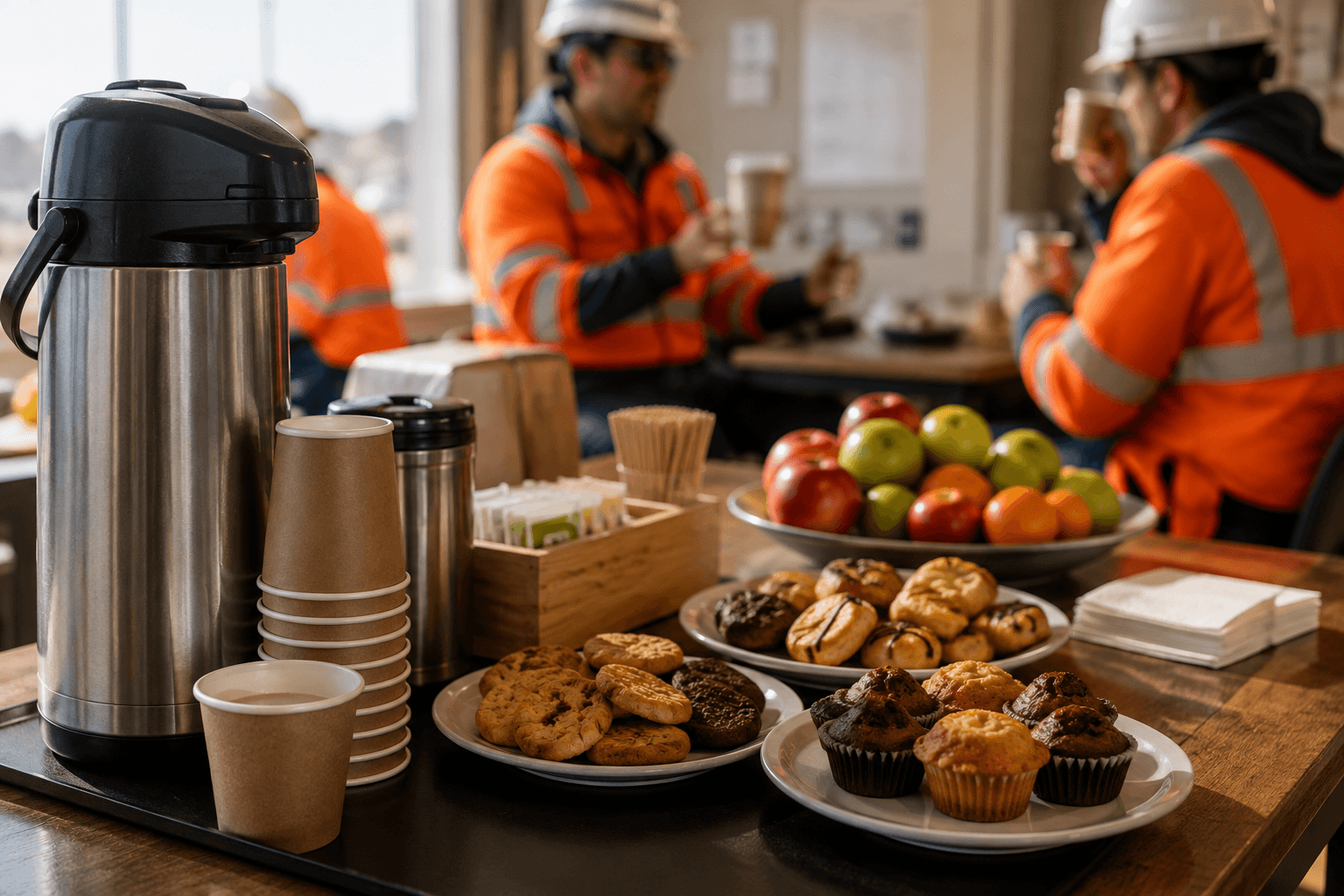 Coffeebreak montado para reuniones y capacitaciones